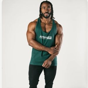 Alphalete Mens outline stringer tank top